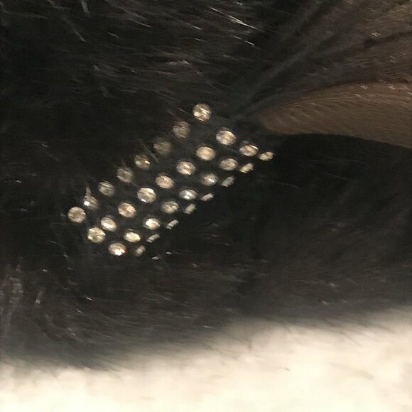 Vintage Donna Vinci Couture Hat Womens Fur Pill Box Feather Sequin Art Deco - Picture 4 of 10